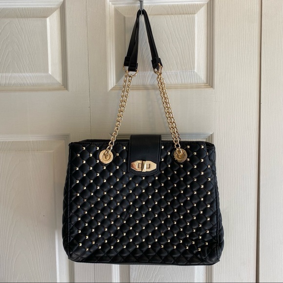 Aldo Handbags - Aldo Black w/ Gold Chain Straps Purse